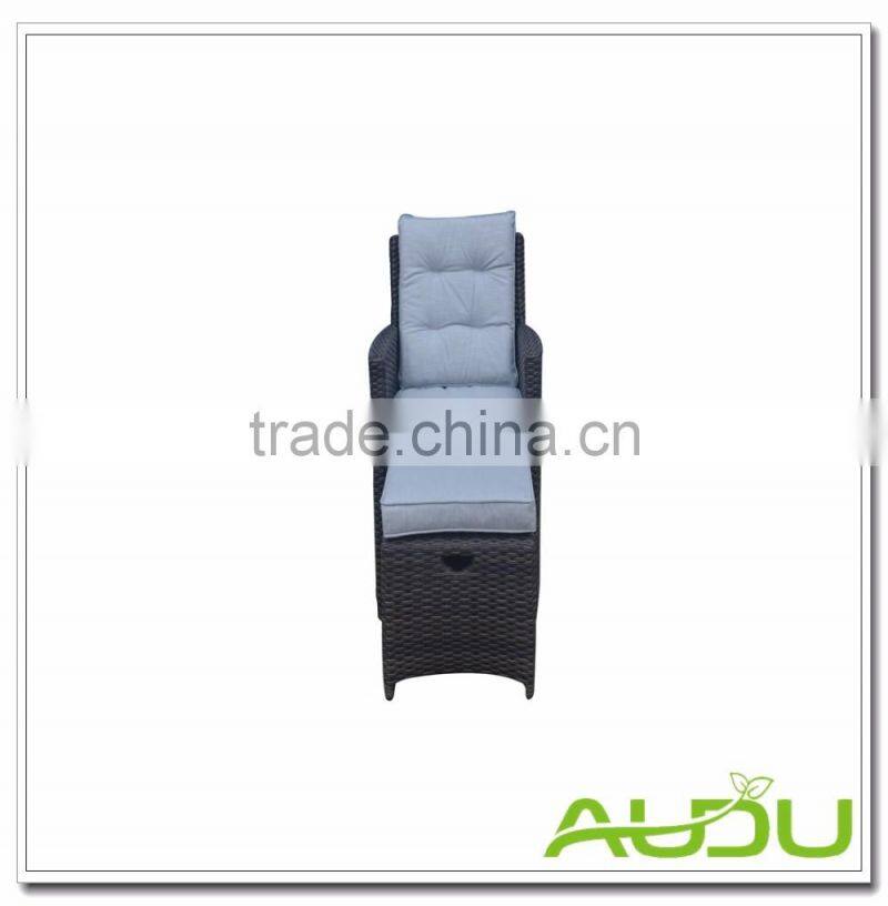 Audu 2017 Original Design Outdoor Wicker Garden Rattan Chair With Table