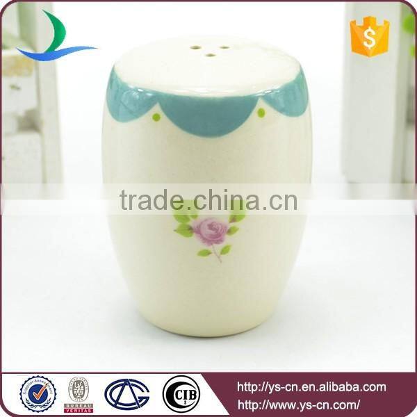 YSpp0007 Elegant flower rose shape salt and pepper set for dining-table