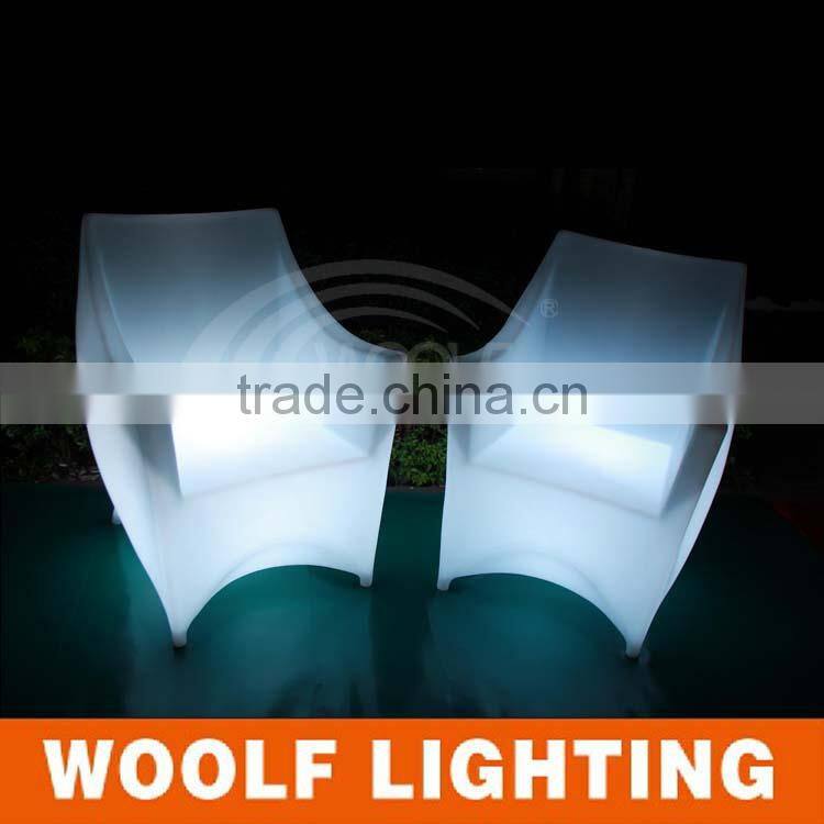 Fresh Hotel Restaurant Bar Color Changing Leisure LED Chair