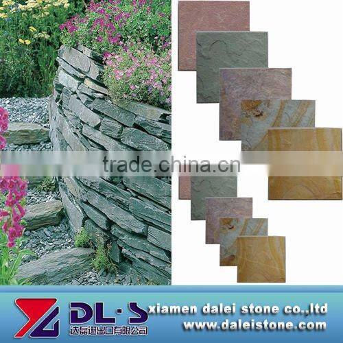 Exterior wall slate tile