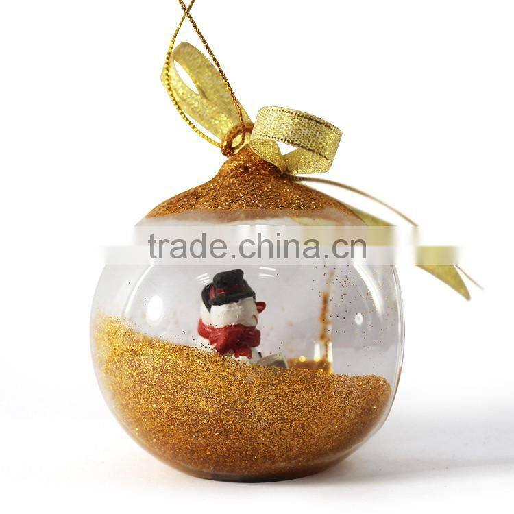 Clear glass material christmas decoration ball