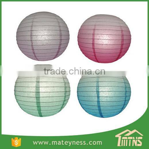 Ombre Colored Printed Paper Lanterns