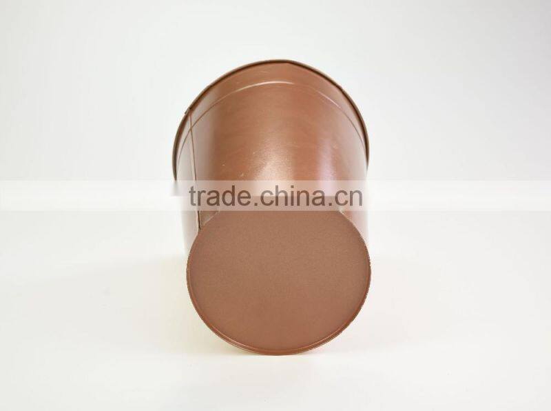 cheap hook gold galvanized metal outdoor decorative tall wholesale planters and pots