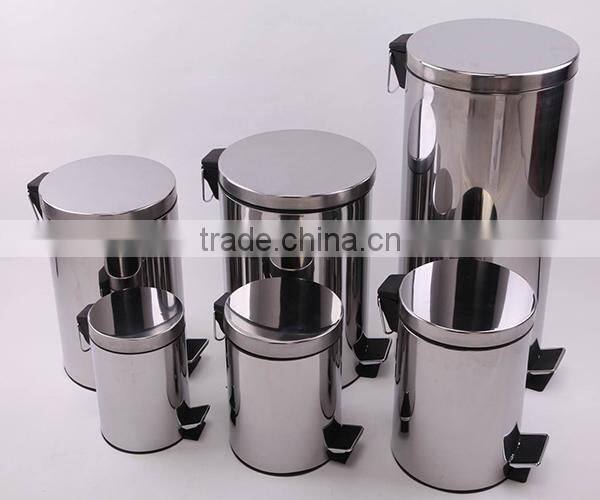stainless steel pedal bin for 3L