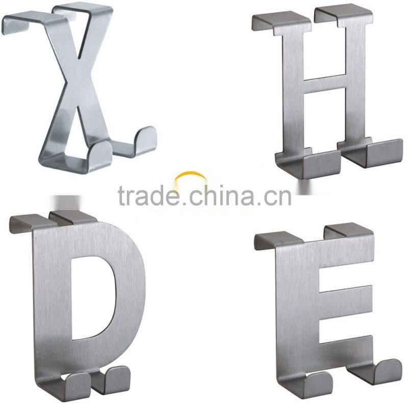 Cute Star And Moon Shape Design Stainless Steel Hanging Metal Door Hook