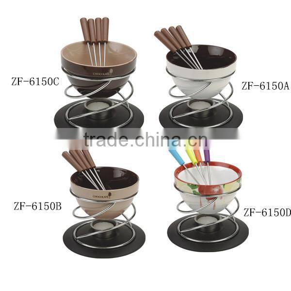 Fondue pot sets, induction fondue set, chinese fondue set