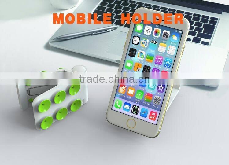 QWZ1148 Phone Holder Double Side Sucker Mobile Display Stand