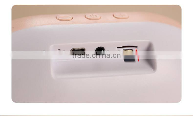 New Cool Multi-functional Makeup Mirror With Bluetooth Speaker LED Light Clock Support Mobile Phone Charging