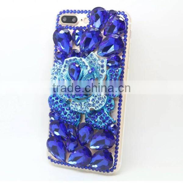 PC +TPU phone case diamond sticker phone hull protective back cover for iphone 7 7plus