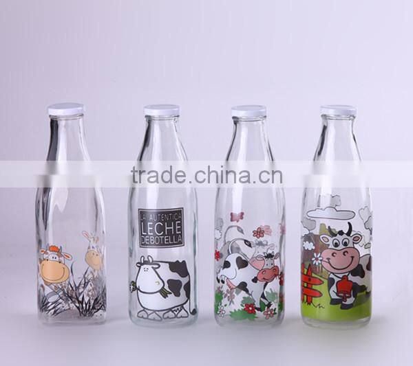 100ml small glass beverage bottle with metal buckle