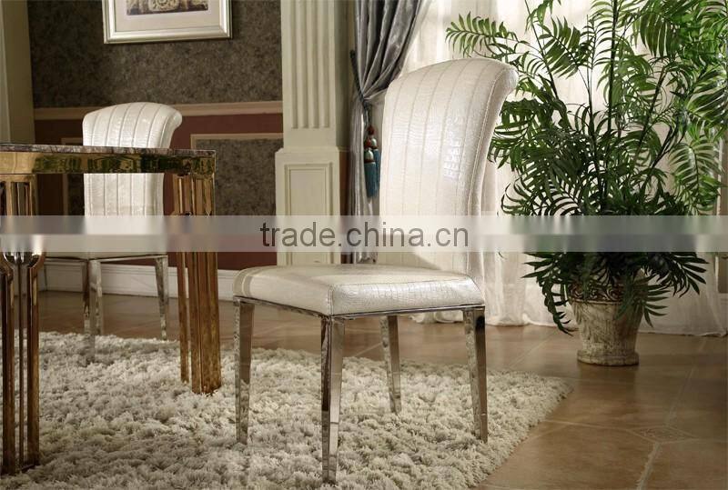 hot sale simple design stainless steel legs dining chair