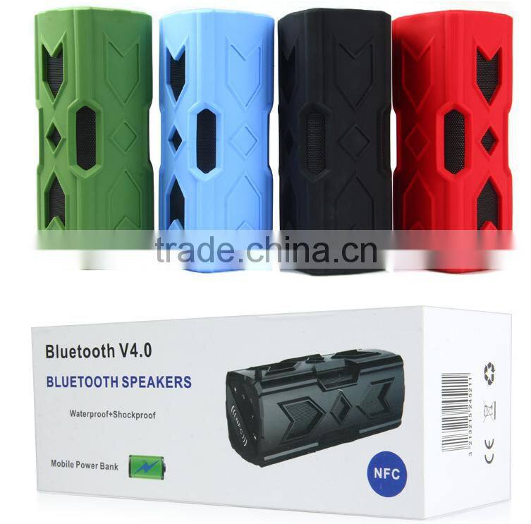 2017 trending products portable dustproof NFC waterproof bluetooth V4.0 speaker