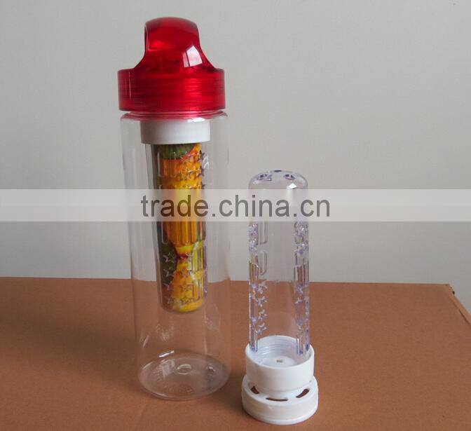 Tritan sport water bottle plastic new, Fruit infusion bottle water bottle, BPA free