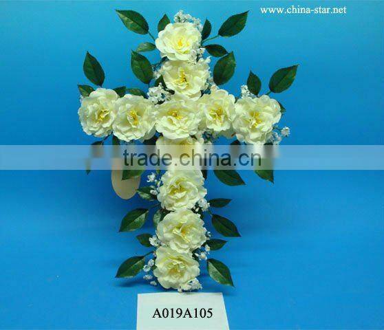 wedding rose wreath with heart shape