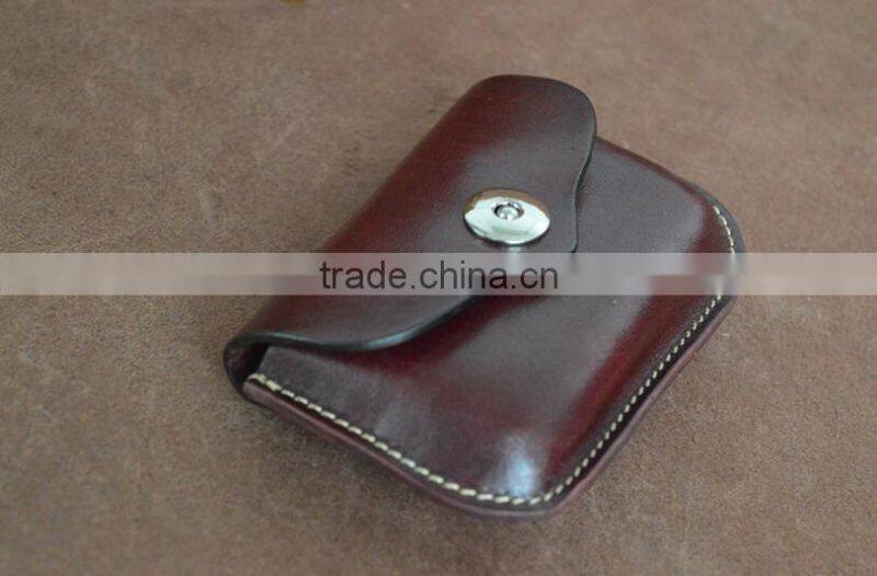 High Quality rfid genuine leather money clip Wallets ,leather card holder.