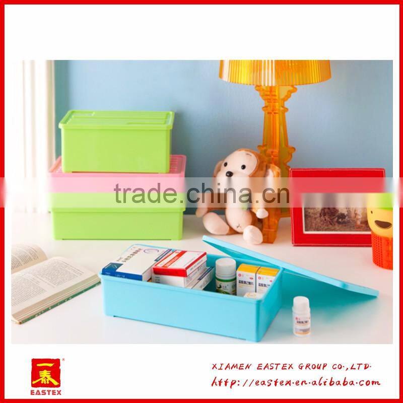 hot sale good quality candy color Plastic storage box