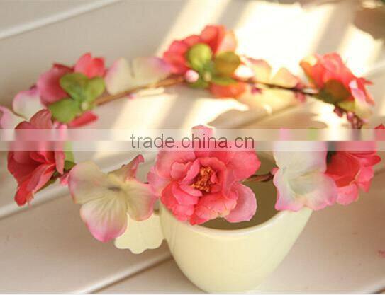 High Quality Bohemian Style Floral Flower Rose Party Wedding Hair Head Wreaths