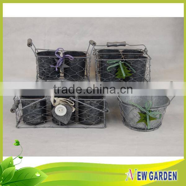 Home balcony decor excellent quality metal flower pot holder