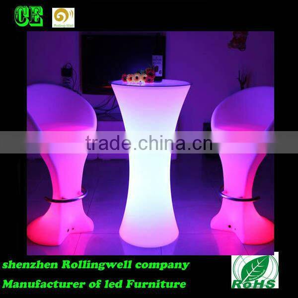 plastic led lighting Table For Pub