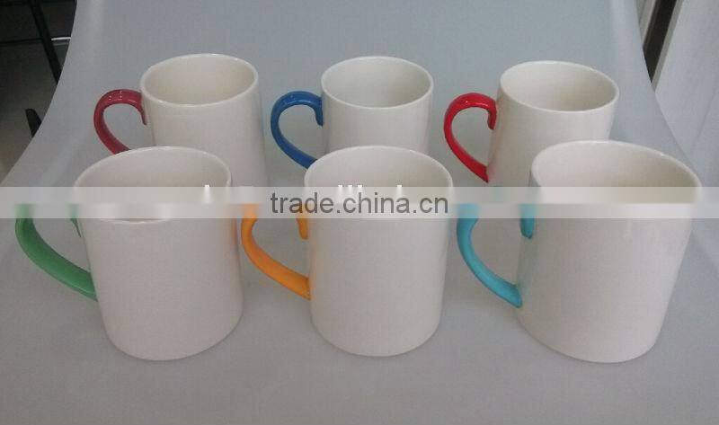ceramic 14OZ color handle mug