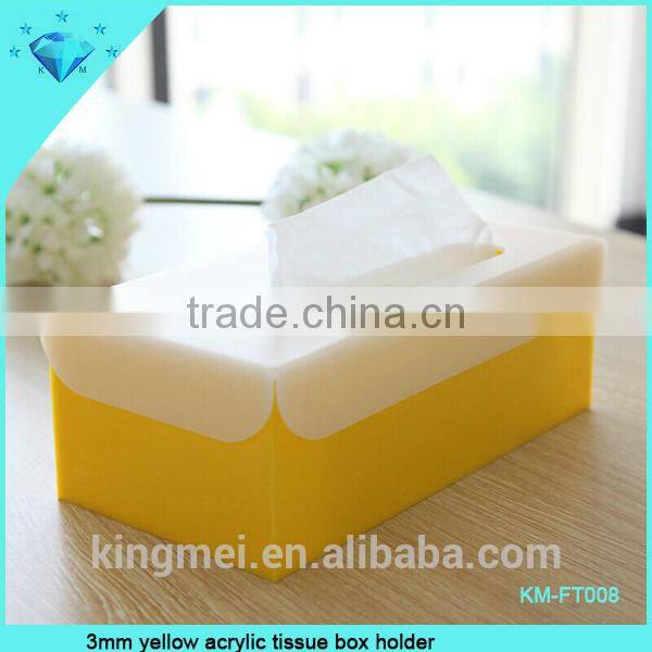 Wedding acrylic tissue box cover