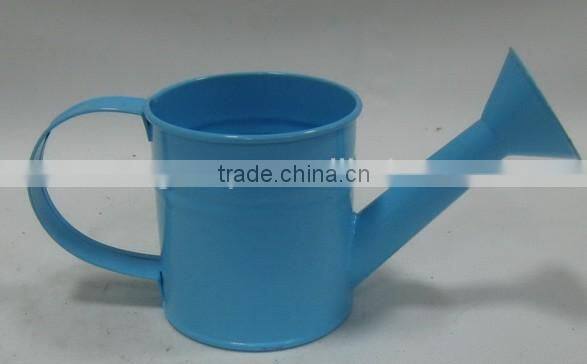 Round water-can garden zinc pot