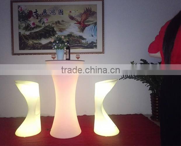 Rechargeable LED cocktail table, LED bar table, LED furniture Supplier in China