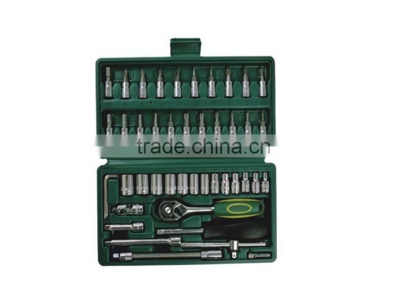 46pcs auto mechanics tools set automotive mechanic tools metric tool set