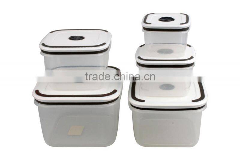 Different Size Square Shape FDA Plastic Food Storage Container
