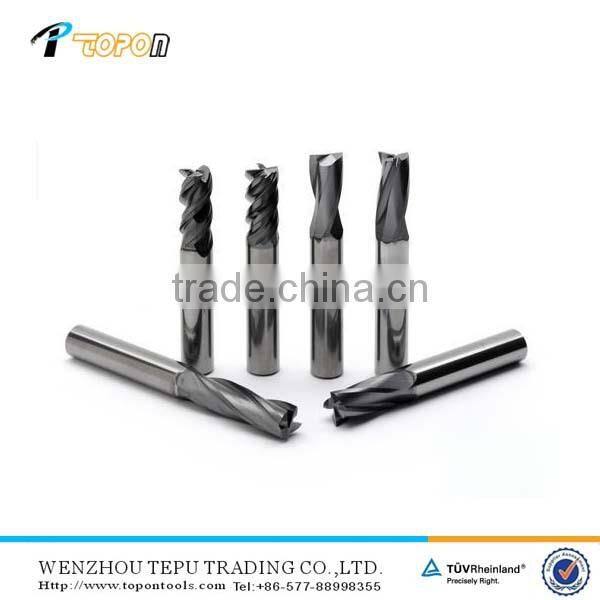 Tungsten carbide four flute straight shank wood end mill tool grinder