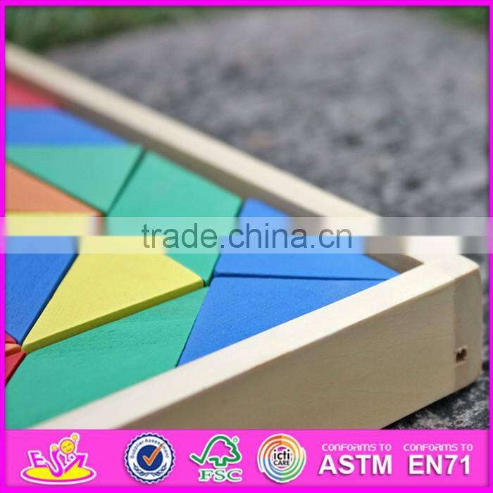 2016 new design educational bloccks toy wooden kids puzzles W14A182