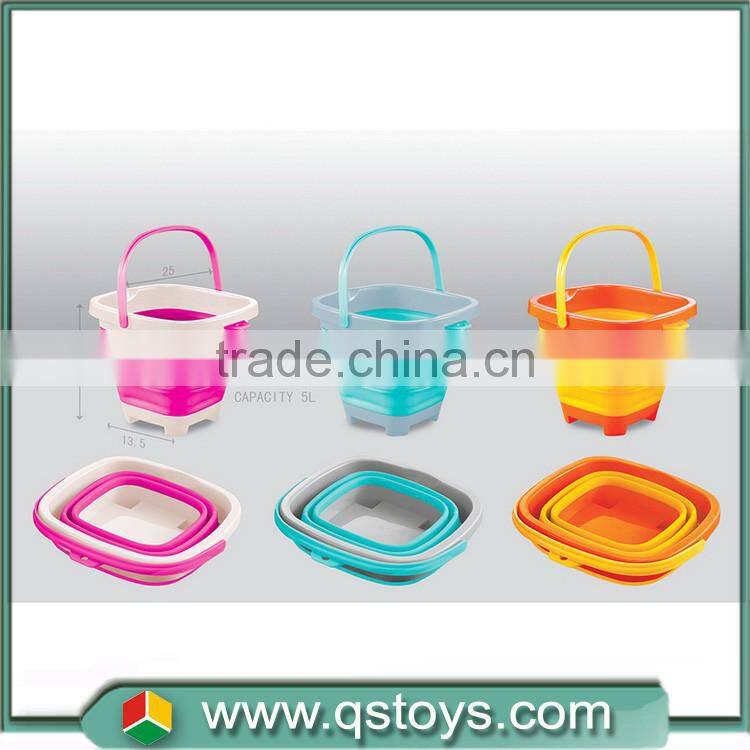 2017 new hot plastic summer animal beach sand bucket with molds toy