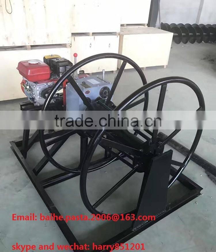 3T/5T Power Cable Drum Pulling Winch, high duty cable drum Hoist Winch