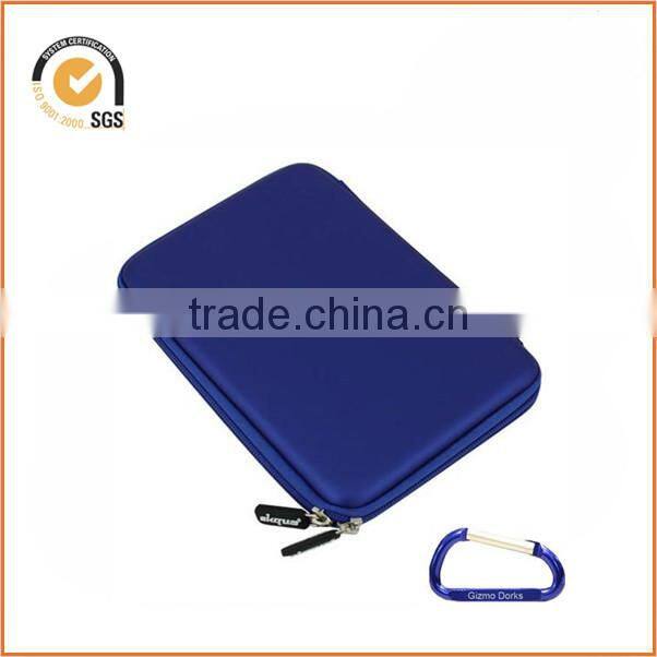 Hard EVA Cover Case (Blue) with Carabiner Key Chain for Internet 7" Touchscreen Tablet