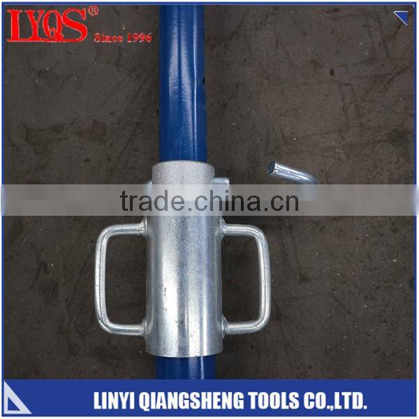Pull pull prop scaffolding for slab concrete supporting