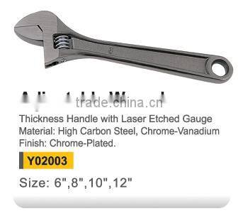 Y02003 Heavy duty Europe type adjustable wrench