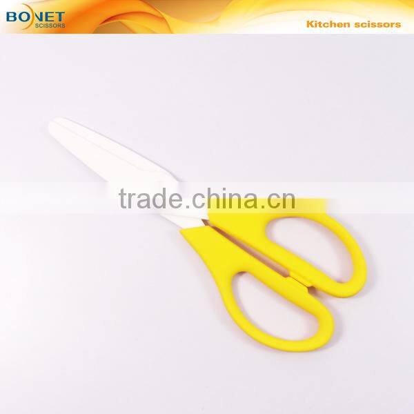 S53102C2P 7-7/8" color handle ceramic kitchen scissor kitchen tool