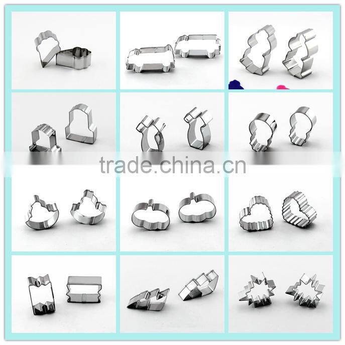 100% Food grade sheild shape metal cookie cutters FDA standard stainless steel biscuit cutter