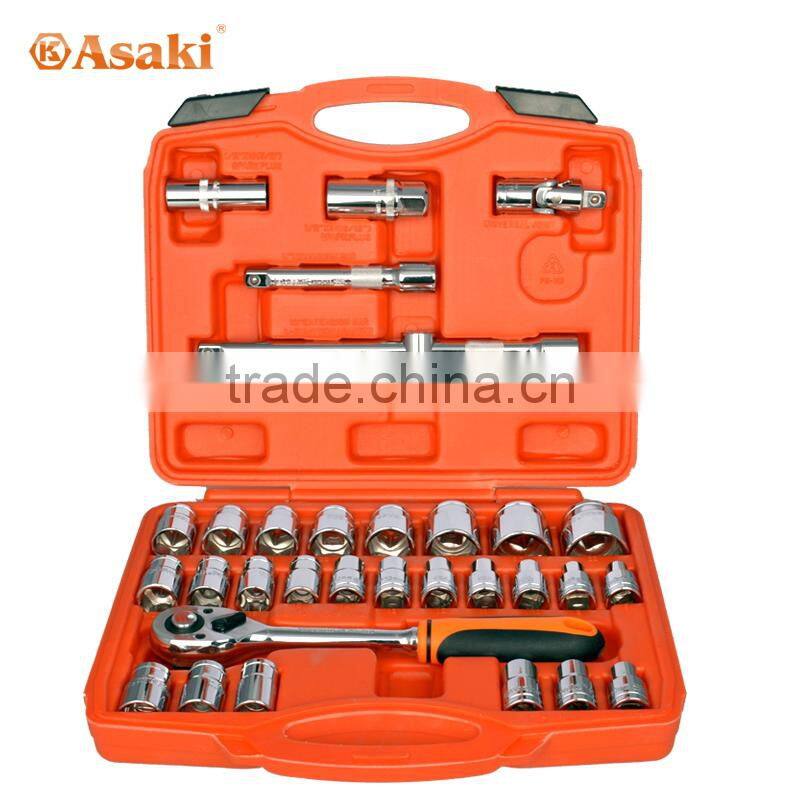 AK-9772 32 pcs 1/2 inch high grade socket tool set