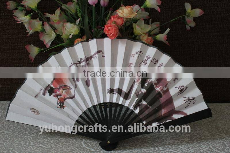 Personalized cloth folding fans with bamboo ribs