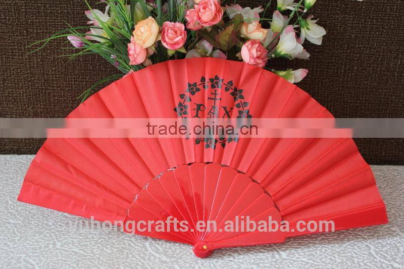 Spanish style plastic folding hand fan