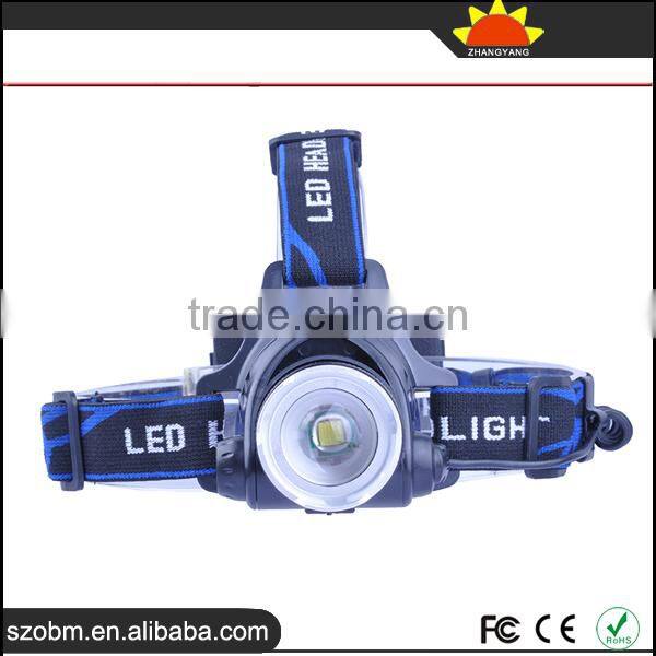 1 LED 1600 Lumens White Light Most Powerful Ultra bright Rechargeable Aluminum Miner LED Headlamps