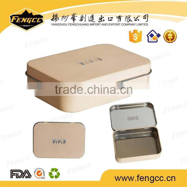 food grade luxurious big round tin box