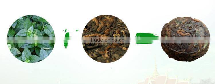 Top quality different kinds scented compressed puer tea slimming ripe puer mini puer tuo tea