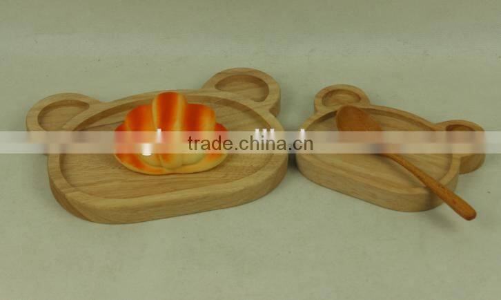Cheap natural color food serving storage wooden tray