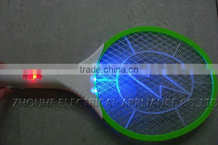 Hot sale anti mosquito ZHOUYU rechargeable mosquito bat with LED light