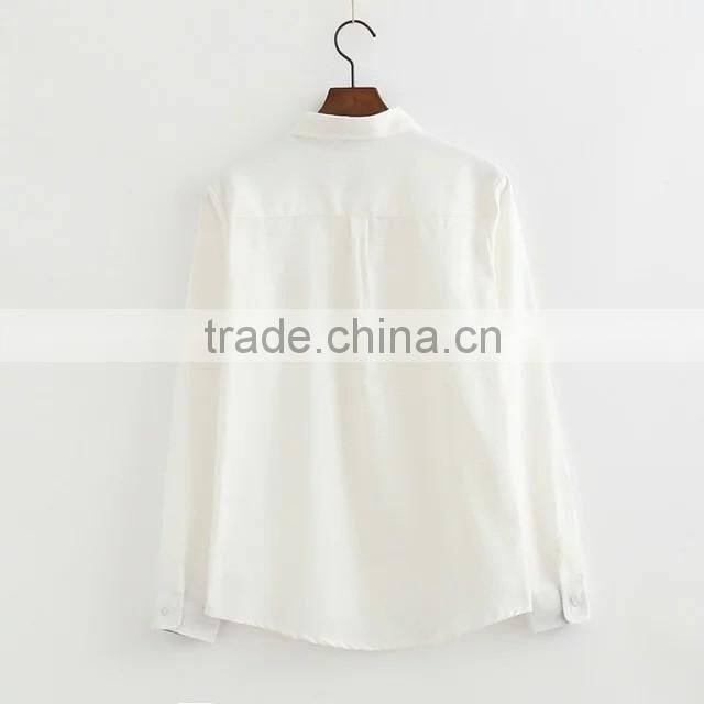 Wholesale Clothing Dress Shirt Formal Women Shirt Office Ladies Blouse Shirt