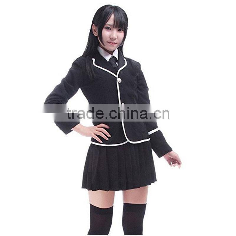 custom sex school girls cotton frocks uniform catalog design