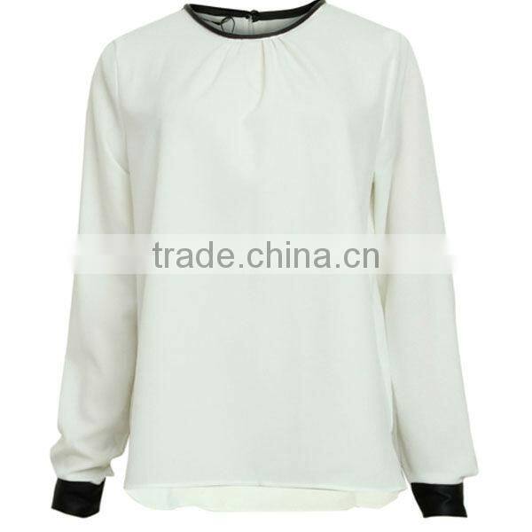 Hottest designed high quality best price office uniform designs for women blouses