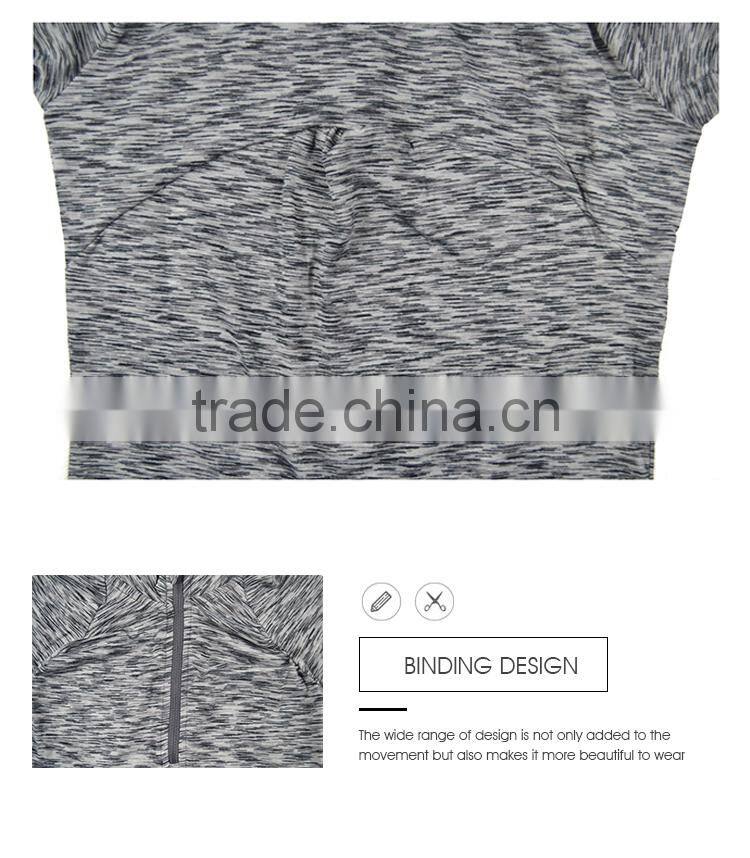 Outdoor half zipper custom sport new pattern t-shirts,long sleeve tshirt